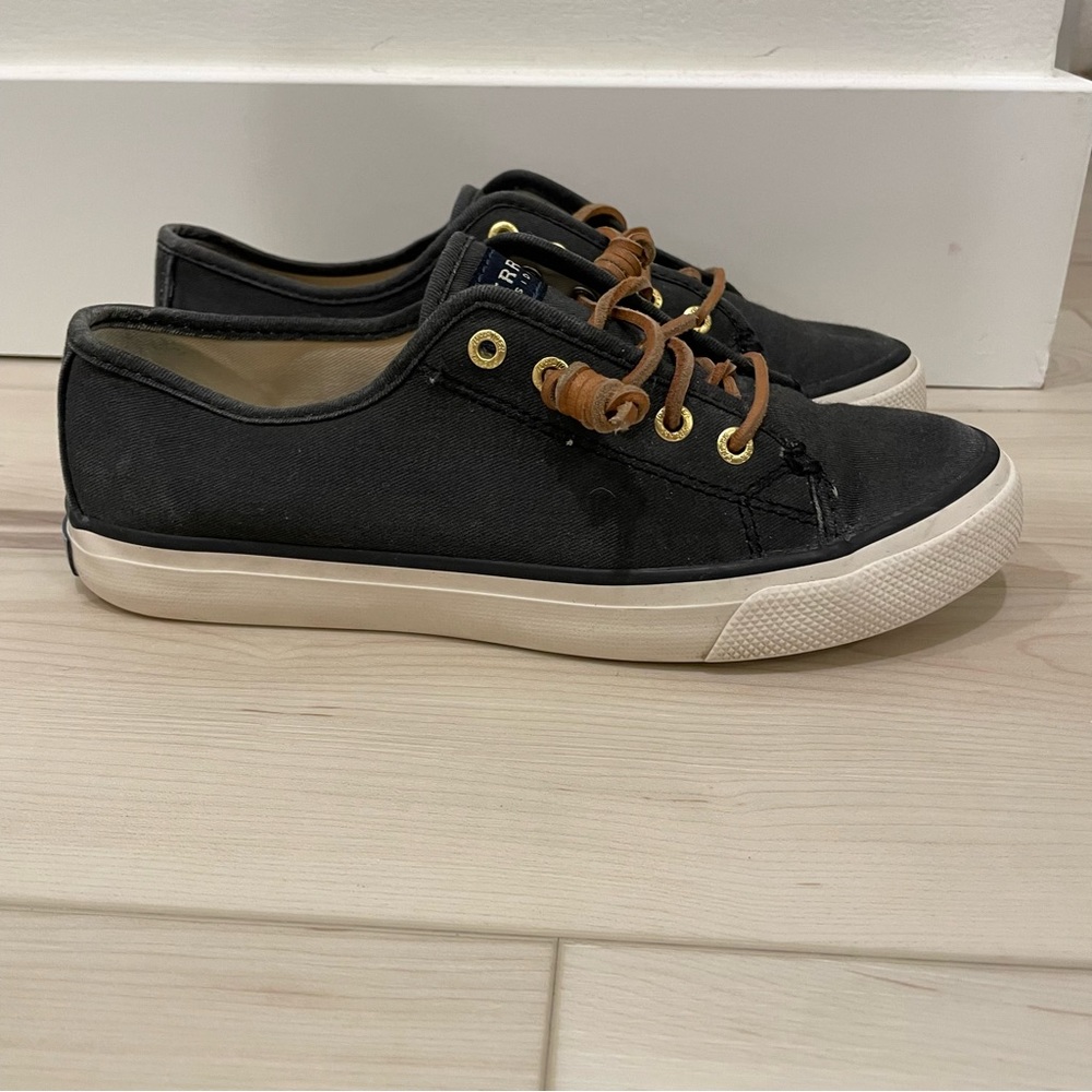 Sperry Navy Canvas Slip On Casual Sneakers Shoes